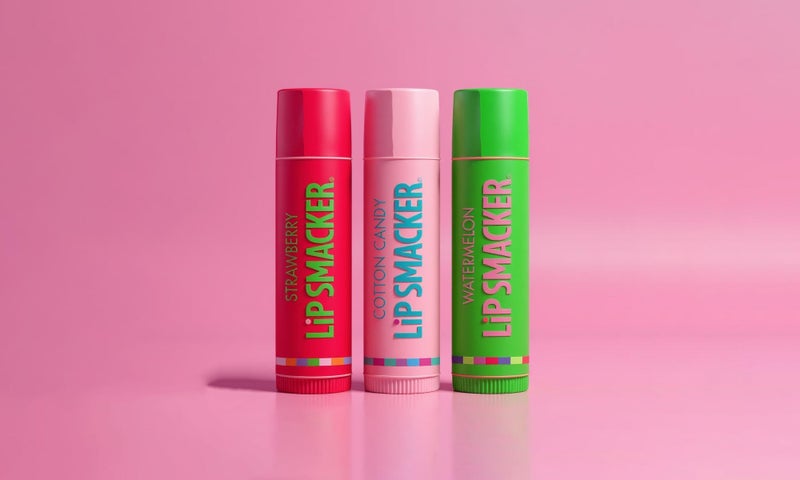 Lip Smacker ثلاثي بلسم الشفاه بنكهة ليب سماكرز الأصلي والأفضل، فراولة بطيخ، حلوى قطن، غير لامع، للأطفال، النساء، الرجال، 3 قطع (عبوة من 1) - Image 4
