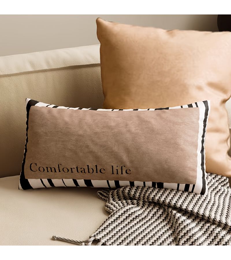 40x60cm 16x24inch Retro Lumbar Backrest Cover Modern Geometric Print Pillow Case Insert Not Included - Image 4