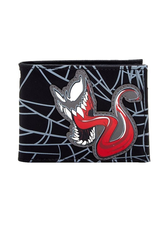Hot Topic Marvel Venom Bi-Fold Wallet BLACK One Size - Image 1