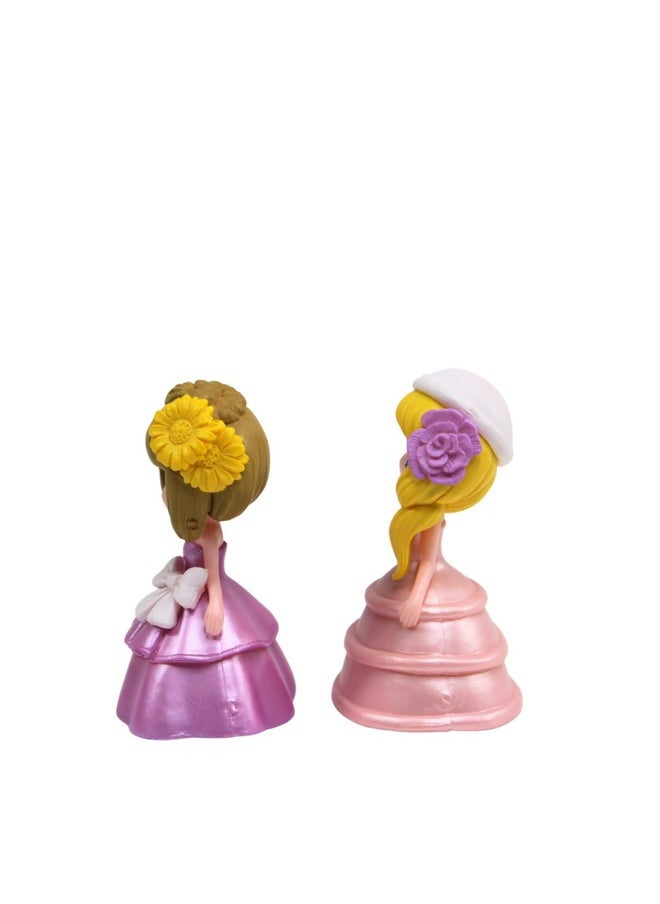 Wonderland - Wonderland Miniature Toys Dressed Girls - Blue + Pink - Image 1