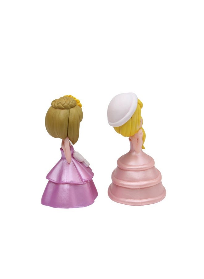 Wonderland - Wonderland Miniature Toys Dressed Girls - Blue + Pink - Image 1