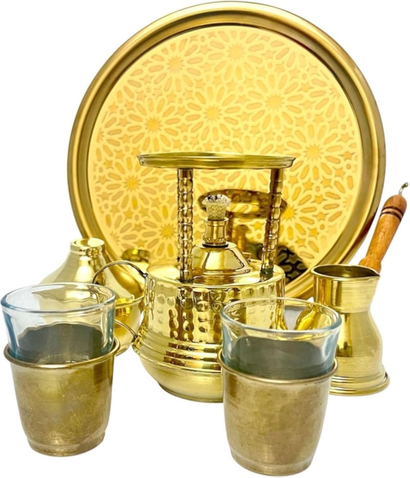 Premium Copper Coffee Set: Turkish Experience Reflects Authenticity and Luxury - Generic
