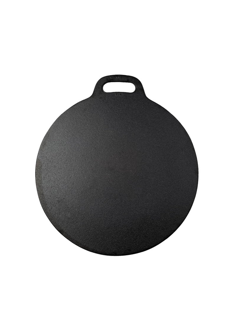 Ayda Pre-Seasoned Cast Iron Tawa Flat Dosa Pan, Pizza Pan, Made in India, 24cm  - Image 1