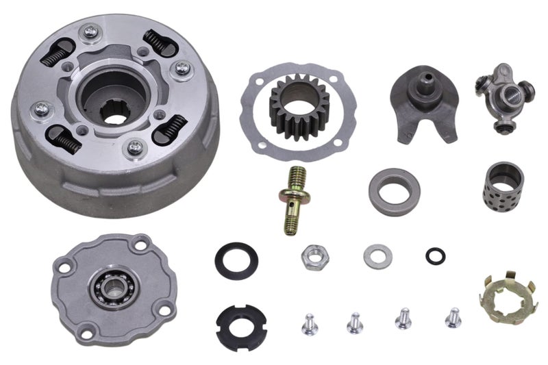 TRKIMAL Semi Auto Clutch Assembly 17Teeth For 50cc 70cc 90cc 110cc 125cc 135cc Engine Dirt Bikes ATV Quad Go-Kart Taotao Kazuma (17Teeth) - Image 1