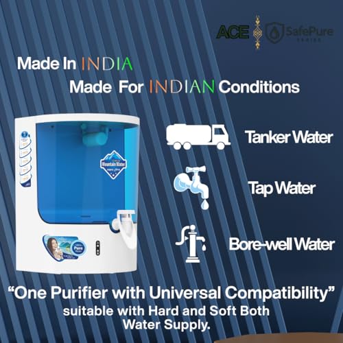AQUAULTRA أكوالترا ACE RO+UV+UF منقي مياه للمنزل | تنقية بسبع مراحل مع فلتر نحاس+زنك+قلوي | تخزين 9 لتر | شبكة خدمة شاملة في الهند | مناسب لجميع مصادر المياه | سلسلة SafePure - Image 5