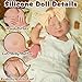 KUICEO Full Silicone Reborn Baby Dolls20in Realistic Newborn Anatomically Correct Girl with Realistic Blood Vessels and SkinSilicone Full Body Lifelike Babyfor Collectors 3Kidswith Gift Box - Image 4