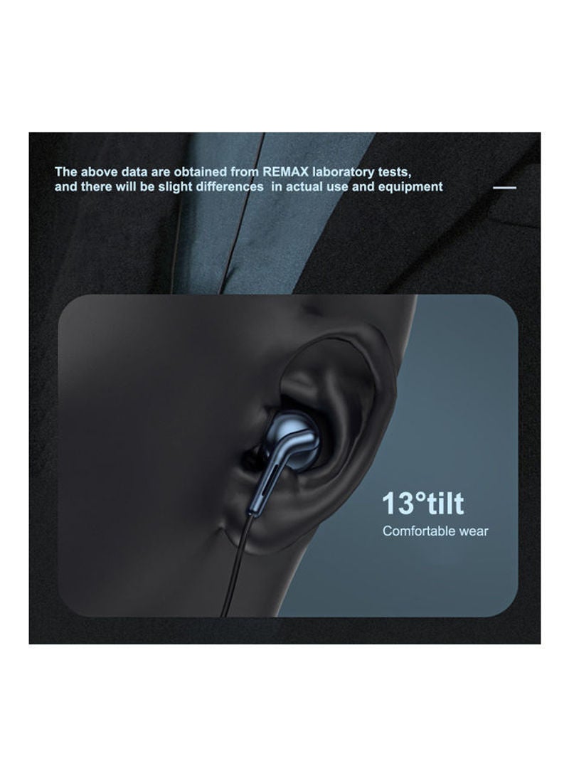 NIBEMINENT RM-595 Dual Motion Wired In-Ear Headphones Silver - Image 3