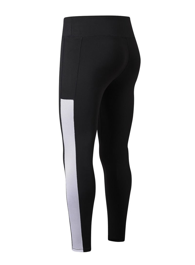 Loquat Women Quick Dry Breathable Elastic Trousers Black/White  - Image 2