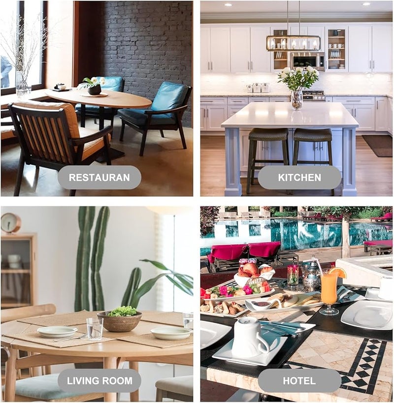 قطعتان من غطاء وعاء من الفولاذ المقاوم للصدأ سميك واقي من المطر للموقد للمطبخ في الهواء الطلق - Image 4