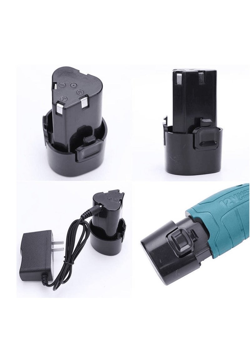 KESIBE 10mm Cordless Drill 10mm 12v Lithium Battery-2 Pcs Model 11/30080 And Get 3 Pieces Electric Scrubber Drill Brush  - Image 2