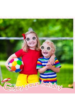 KASTWAVE Kids Round Flower Sunglasses Girls Flower Shaped Sunglasses Cute Outdoor Sunglasses Beach Eyewear for Kids 6 Pairs  - Image 5