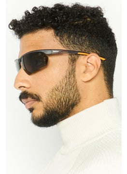 Timberland Men TB9264 Rectangular Sunglasses, Grey  - Image 2