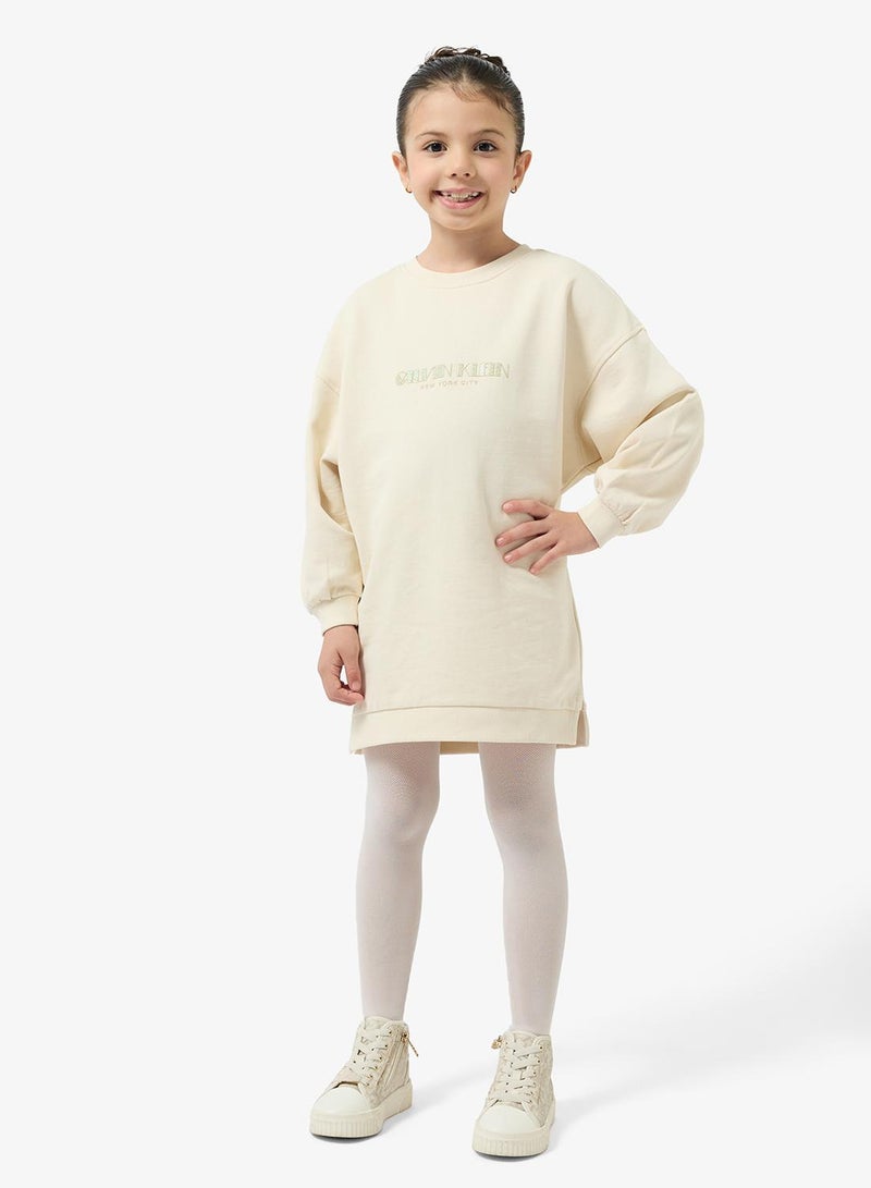 Calvin Klein Jeans Youth Graphic Mini Sweatshirt Dress - Image 2