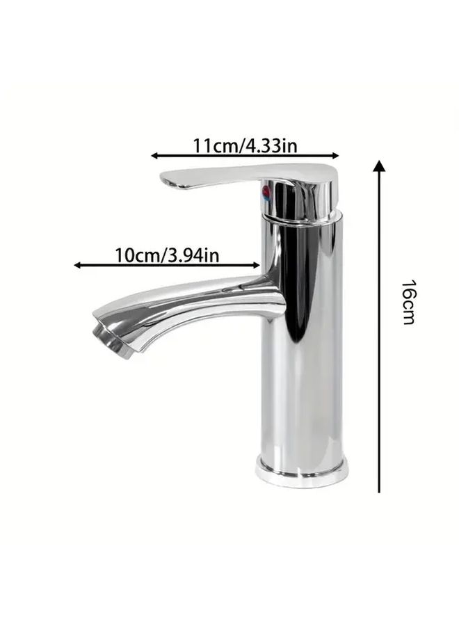 Chrome Plated Water Saving Faucet With 23.62 Inch Hose For Kitchen Bathroom - Image 3