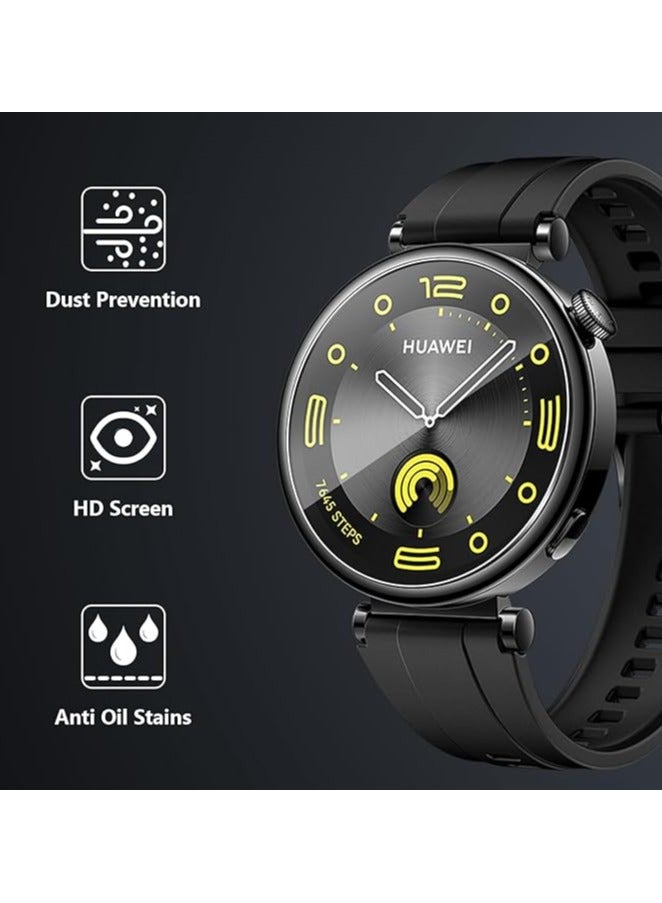 دينكس واقي شاشة من الزجاج المقوى 9H لساعة هواوي GT5/GT5 Pro مقاس 46 مم، غطاء حماية فائق النحافة 9H مضاد للخدش وملحقات زجاجية لساعة هواوي GT5/GT5 Pro مقاس 46 مم - Image 3