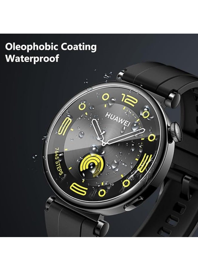 دينكس واقي شاشة من الزجاج المقوى 9H لساعة هواوي GT5/GT5 Pro مقاس 46 مم، غطاء حماية فائق النحافة 9H مضاد للخدش وملحقات زجاجية لساعة هواوي GT5/GT5 Pro مقاس 46 مم - Image 4