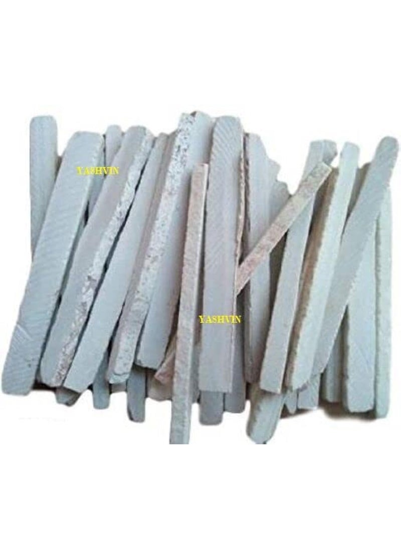 Yashvin LA Natural Earthy Slate Bar Natural Limestone Slate Chalk Pencil Pack of 100 PCS Saleti Chalk Long_TN155676 