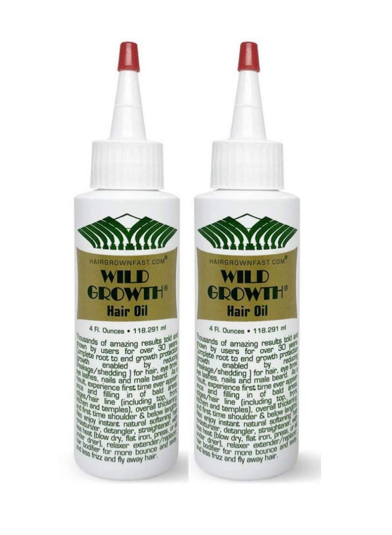Wild Growth Wild Growth Hair Oil 4oz "Pack of 2"