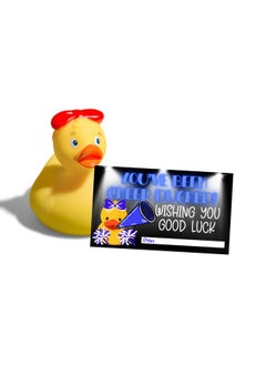 Lashicorn You’Ve Been Cheer Ducked Cards Tags Wishing You Luck | 50 Pk 2 X 3.5” Squad Game Blue For Competition Put On Cars Pins Gift Team Activity  - Image 2