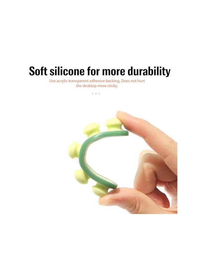 PROMASS 3Pcs Cable Wall Clips, Self-Adhesive Cable Organizers, Cable Management Accessories, USB Charging Cable Holder for Desk, Home, Three Pieces Cable Wall Clip - Image 4