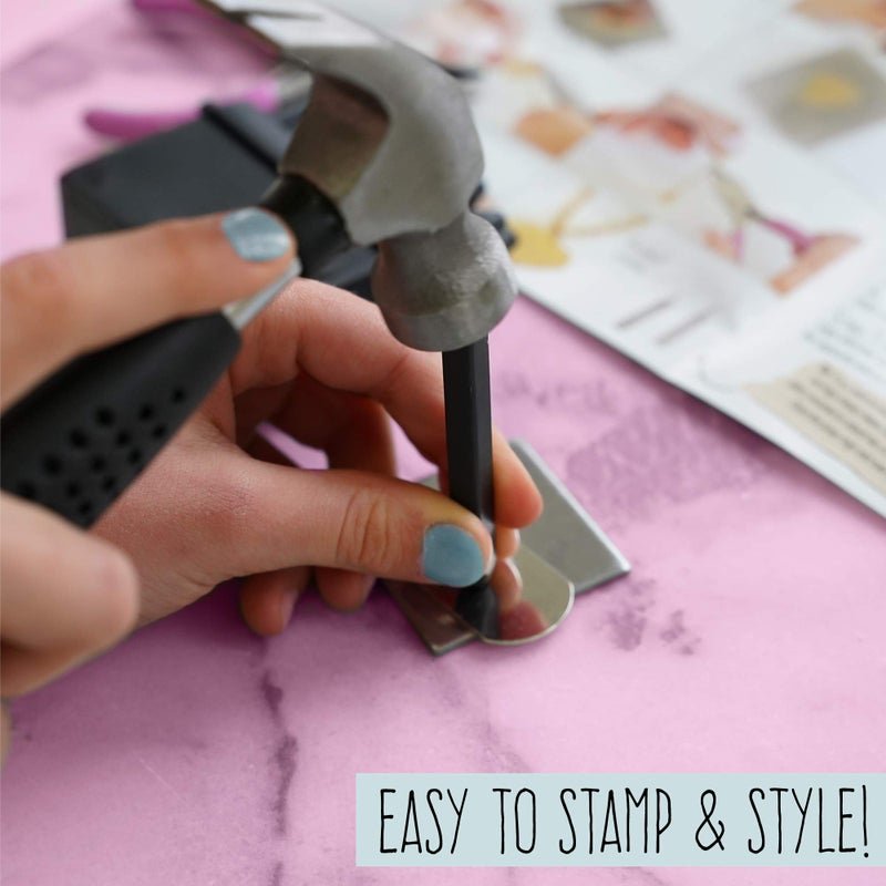STMT D.I.Y. Hand Stamped , DIY Personalized Stamp Jewelry, Great Teenage Birthday Gift, Unique Handmade Jewelry & Name Plates, Bead Kits for Kids, Teens & Adults Ages 14+ - Image 3