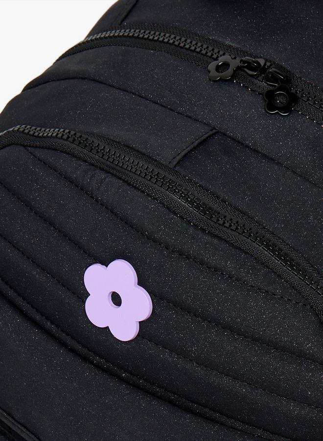 Little Missy Printed School Trolley Bag For Girls 13+ Years With Front Utility Pocket - Image 4