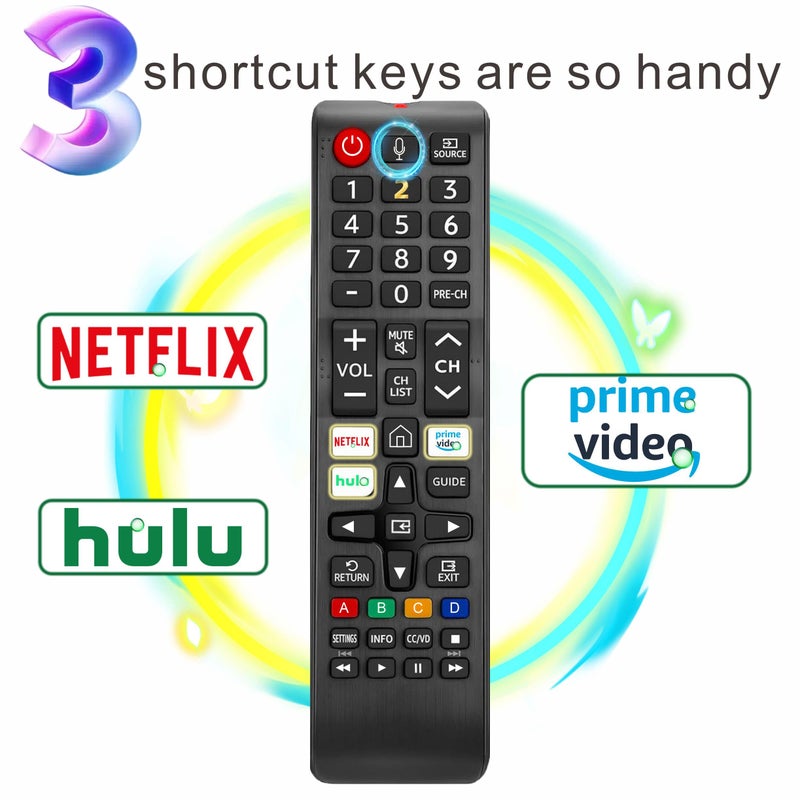 B BraiNice Replacement Remote for Samsung TV, Voice Control Compatible with 2019-2025 Smart TV, LED, QLED, Crystal UHD & The Frame Series, 2-Year Warranty - Image 5