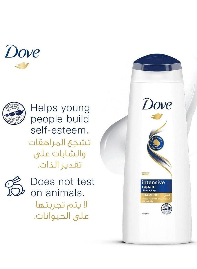 Dove Shampoo for damaged hair Intensive Repair nourishing care for up to 100% healthy looking hair 400 ml - Image 5