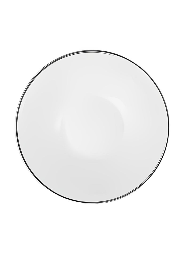 BLACKSTONE Handmade 2mm Platinum Rim Serving Platters Salad Plate Fine Porcelain Material  - Image 1