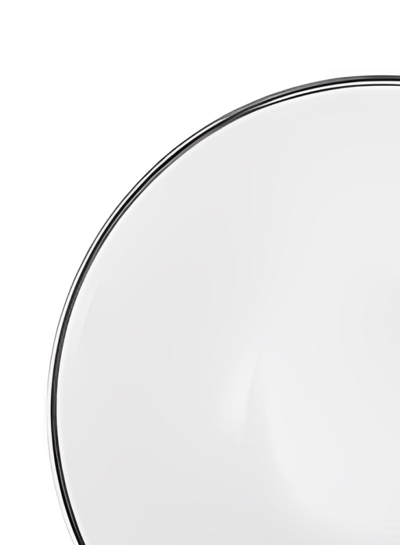 BLACKSTONE Handmade 2mm Platinum Rim Serving Platters Salad Plate Fine Porcelain Material  - Image 3