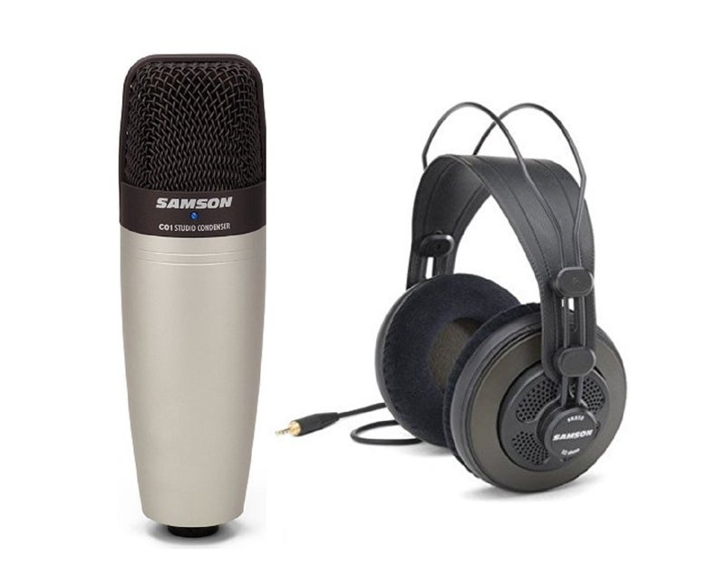 Samson Sac01850 C01 Condenser Mic With Sr850 Headphones - Xlr - Image 1