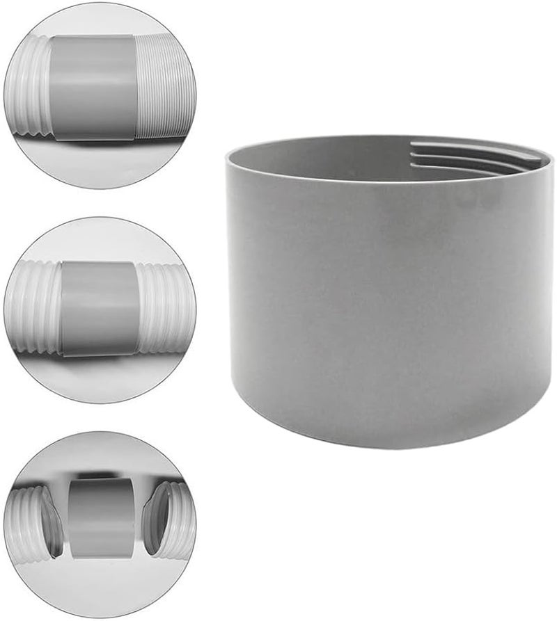 2PCS 13cm 5 1in Portable Air Conditioner Exhaust Hose Connector Tight Seal Extension Fits Left Right Hand Threads Improves Cooling Efficiency - Image 5