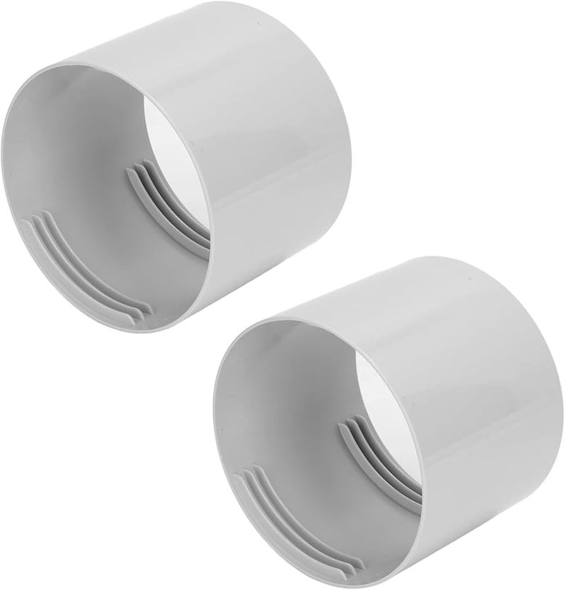 2PCS 13cm 5 1in Portable Air Conditioner Exhaust Hose Connector Tight Seal Extension Fits Left Right Hand Threads Improves Cooling Efficiency - Image 1