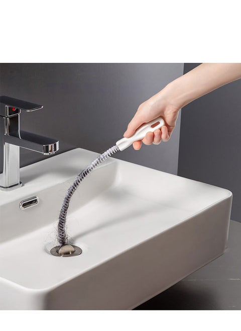 4Pcs Pipe Unclogger ,Kitchen, Sewer Unclogger , Spiral Drainage Anti-blocking and Dredging Strip, Hair Unclogging Strip Cleaner , Sink Drain Unclogging Tools
