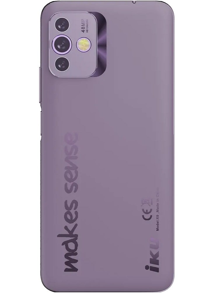 IKU X9 Dual SIM Mobile, 128GB Internal Memory, 8+5GB RAM, 4G LTE - Starlight Purple  - Image 3