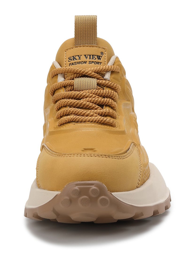 Sky View SKY VIEW Men Fashion Casual Shoes Mid Top Wide Hiking Sneakers Non-Slip Trekking Walking Shoes Running Shoes for Men with Arch Support  - Image 3
