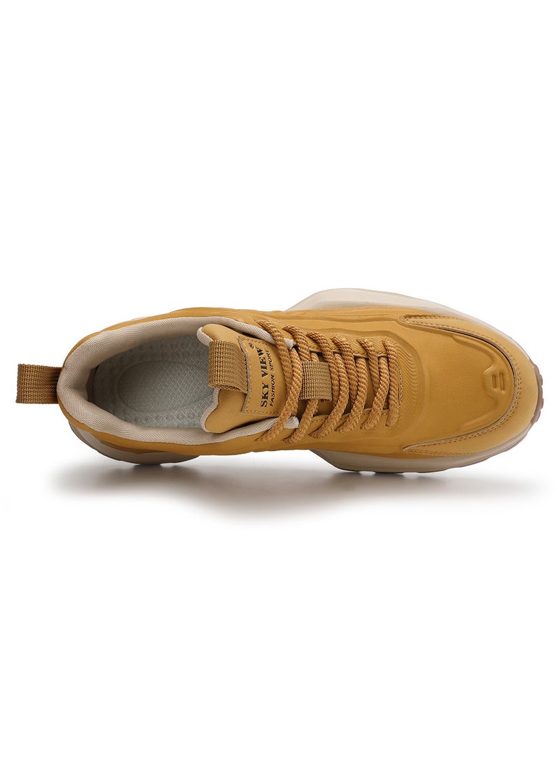 Sky View SKY VIEW Men Fashion Casual Shoes Mid Top Wide Hiking Sneakers Non-Slip Trekking Walking Shoes Running Shoes for Men with Arch Support  - Image 5