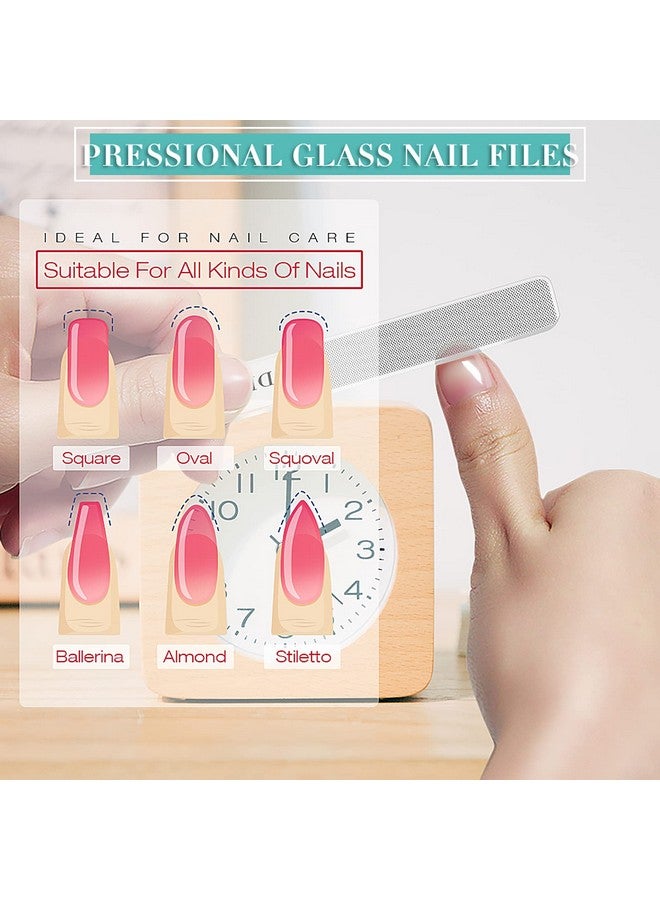 درمود مجموعة أدوات مانيكير احترافية من دكتور مود للعناية بالأظافر الأكريليكية، مكونة من قطعتين من مبرد الأظافر الزجاجي المتطور للأظافر الطبيعية، ومبرد أظافر نانوي، وملمع كريستالي - Image 3