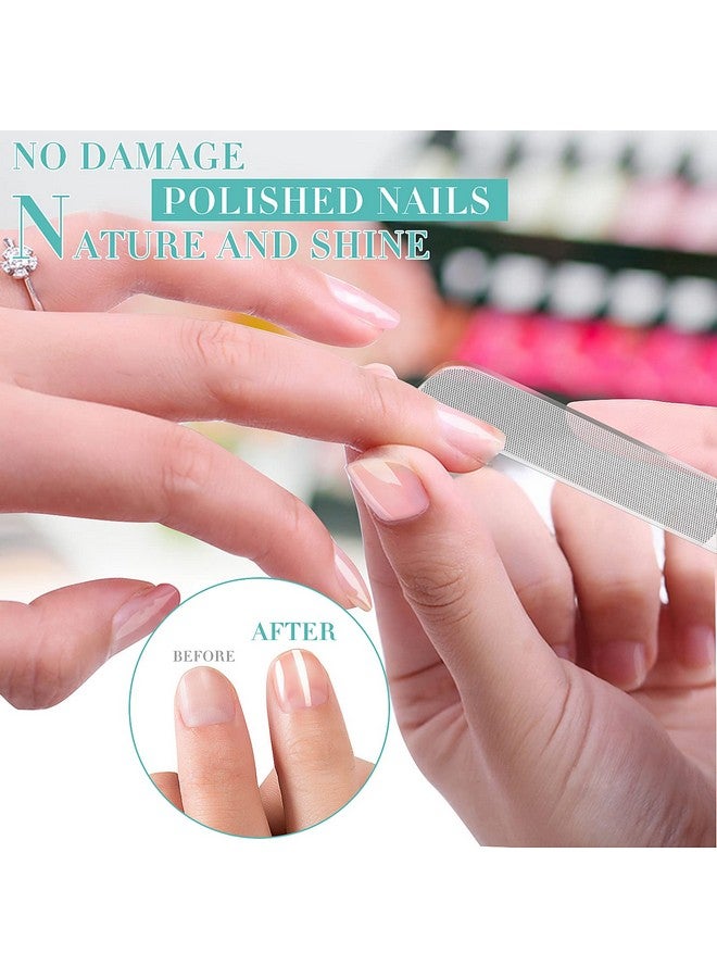 درمود مجموعة أدوات مانيكير احترافية من دكتور مود للعناية بالأظافر الأكريليكية، مكونة من قطعتين من مبرد الأظافر الزجاجي المتطور للأظافر الطبيعية، ومبرد أظافر نانوي، وملمع كريستالي - Image 2