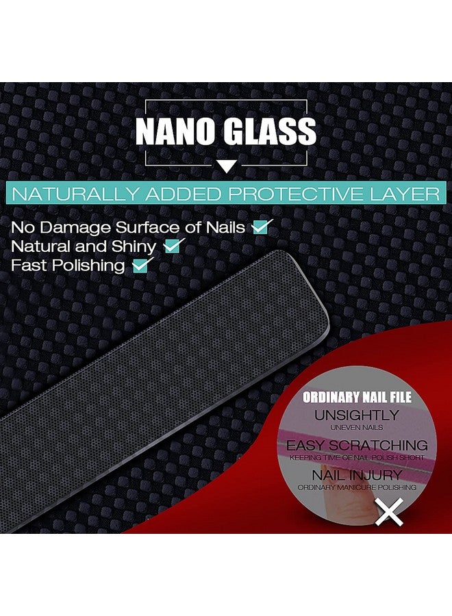 درمود مجموعة أدوات مانيكير احترافية من دكتور مود للعناية بالأظافر الأكريليكية، مكونة من قطعتين من مبرد الأظافر الزجاجي المتطور للأظافر الطبيعية، ومبرد أظافر نانوي، وملمع كريستالي - Image 4