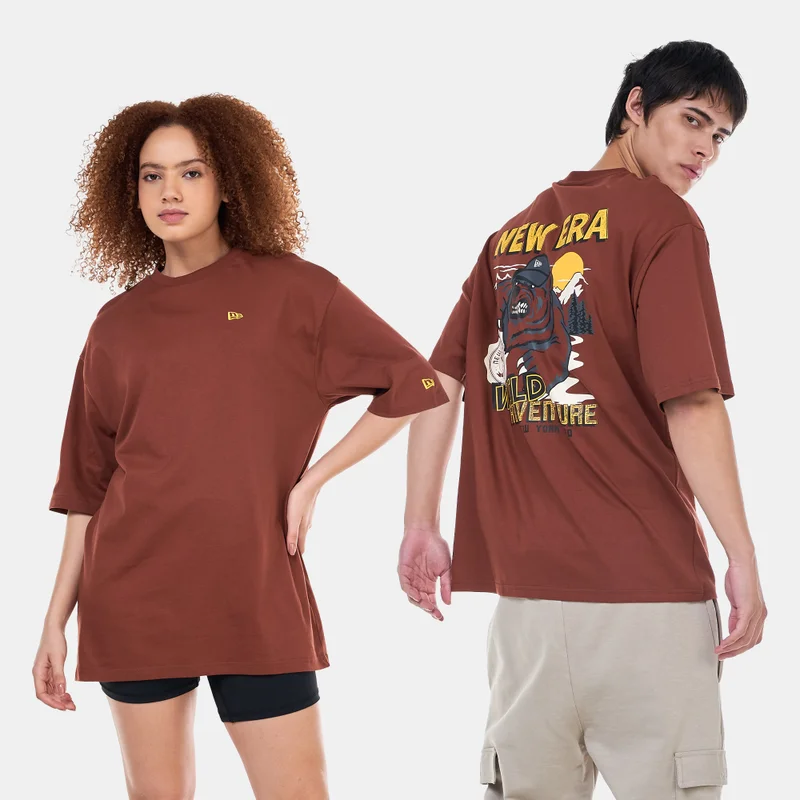 NEW ERA Bear Character Graphic Oversized T-Shirt