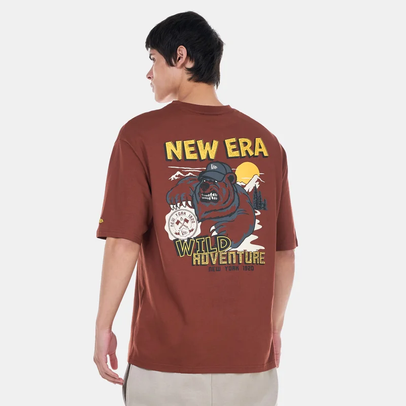 NEW ERA Bear Character Graphic Oversized T-Shirt
