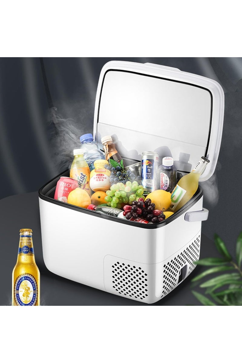 دينكس ثلاجة سيارات محمولة سعة 18 لتر، جهد مزدوج 12V/24V، قدرة تجميد حتى -20 درجة مئوية، تبريد منطقتين - Image 4