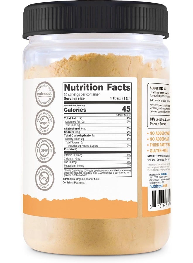 Nutricost Pantry Organic Peanut Butter Flour Powder - Image 4