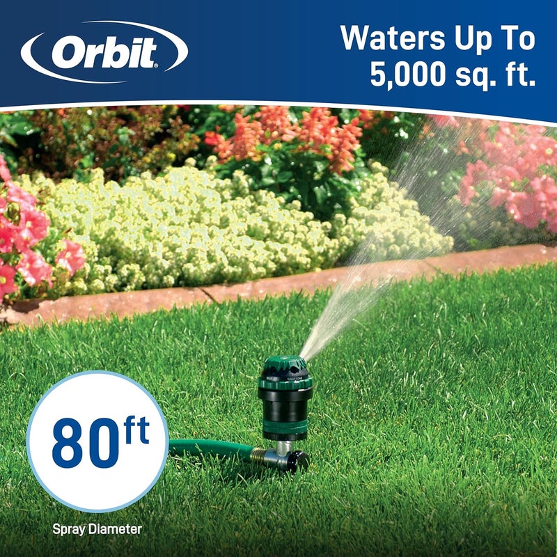 Orbit H2O-6 Gear Drive Sprinkler with Spike Base - Versatile Watering Solution - Image 3