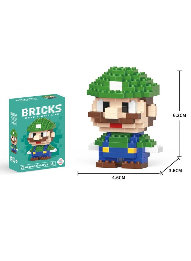 Micro-particle building blocks, children's toys, puzzles, assembling cartoon series, nano blocks