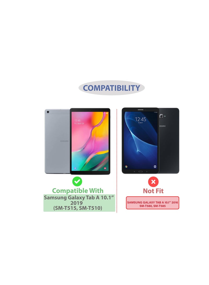 Clear Bumper Case for Samsung Galaxy Tab A 10.1 inch (2019)[T510/T515], Shockproof [Reinforced Corners] Soft Slim Fit TPU Lightweight Transparent Cover - Image 2