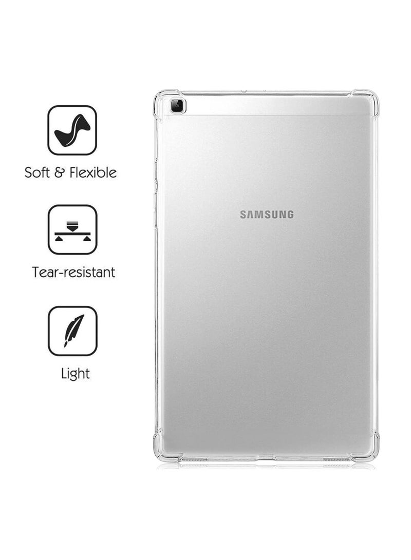 Clear Bumper Case for Samsung Galaxy Tab A 10.1 inch (2019)[T510/T515], Shockproof [Reinforced Corners] Soft Slim Fit TPU Lightweight Transparent Cover - Image 4