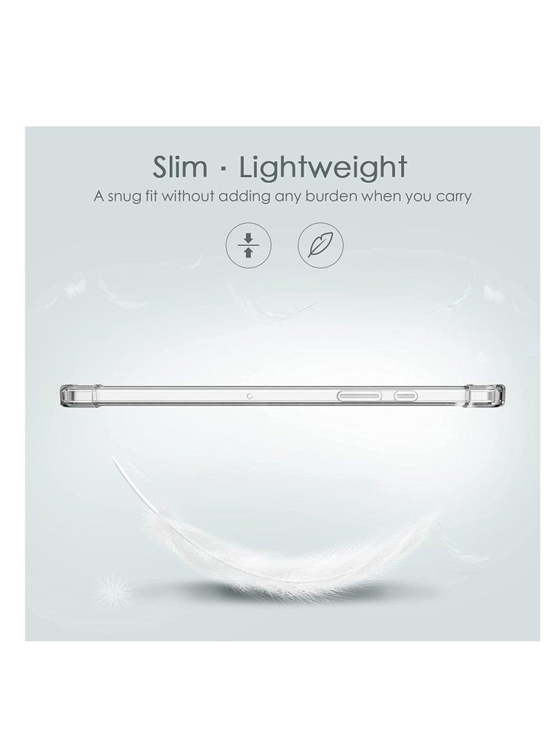 Clear Bumper Case for Samsung Galaxy Tab A 10.1 inch (2019)[T510/T515], Shockproof [Reinforced Corners] Soft Slim Fit TPU Lightweight Transparent Cover - Image 3