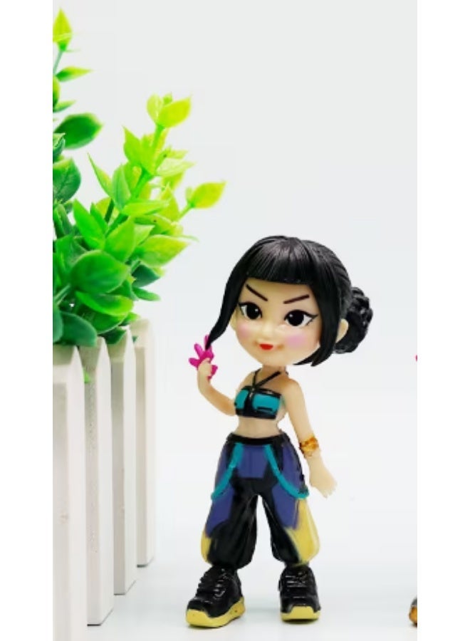 كيبوب مجموعة مجسمات شخصيات أنمي "صائدو الشر" من الكيبوب، 5  قطع من تماثيل PVC بتصميم تشيبي قابلة للتجميع، شخصيات ميرا، رومي، وزوي، ديكور مكتبي، هدية عيد ميلاد - Image 5